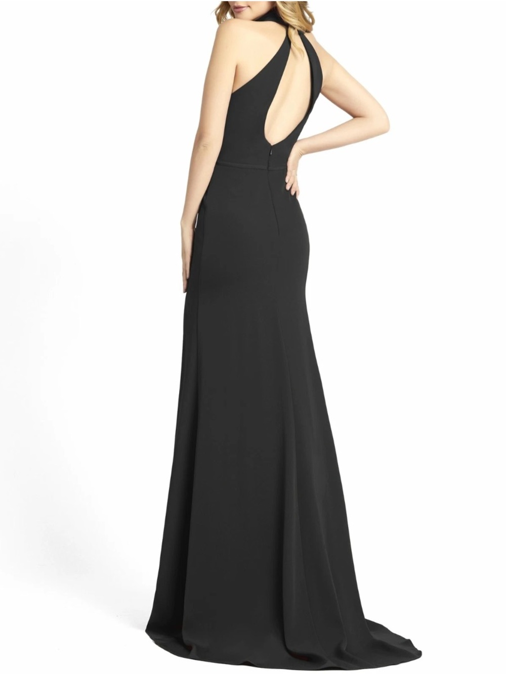 Mac Duggal leena Formal 
 Black‎ Halter Evening Gown Size 10